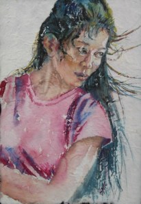 Ferry Ride ,watercolour, 10 x 6 in