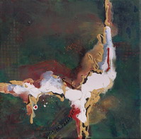 Smoke that Thunders I, mixed media, SOLD